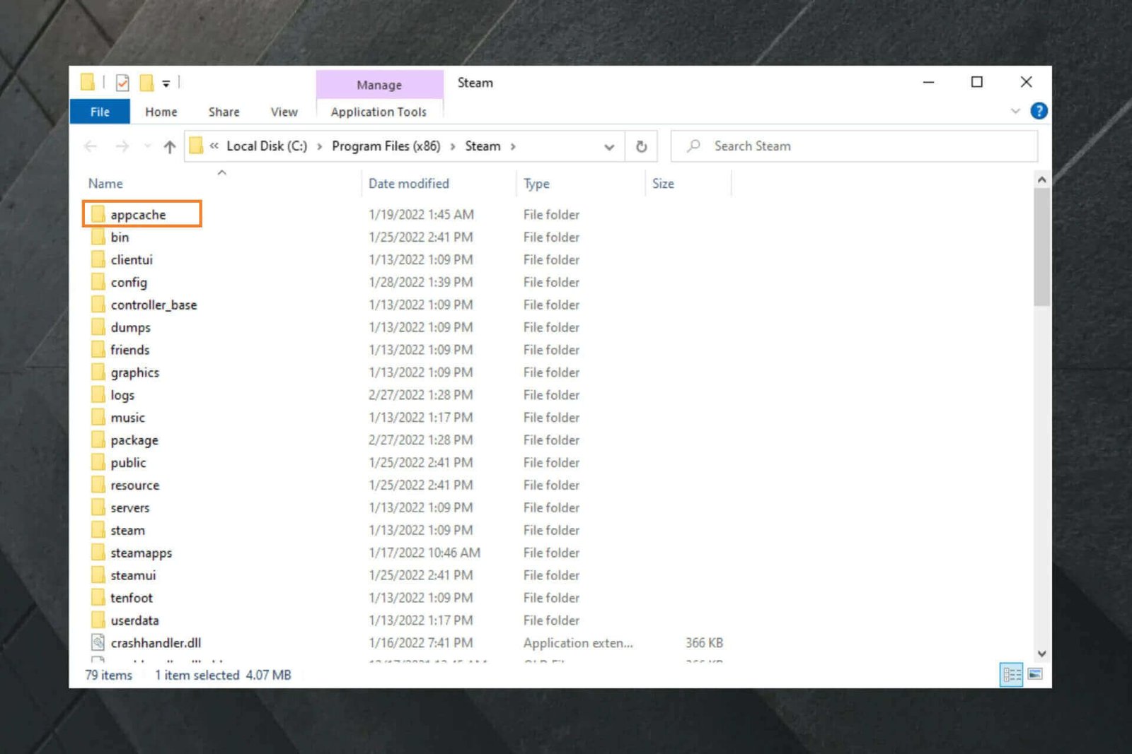 steam folder program files