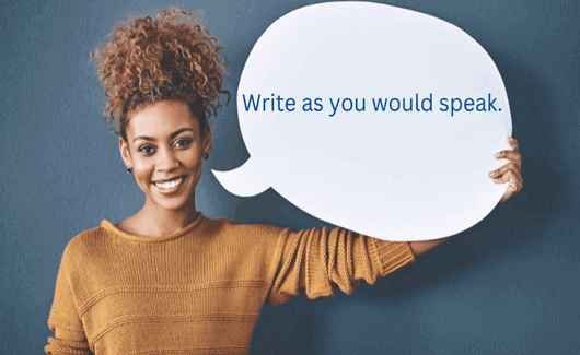 Write as You Would Speak