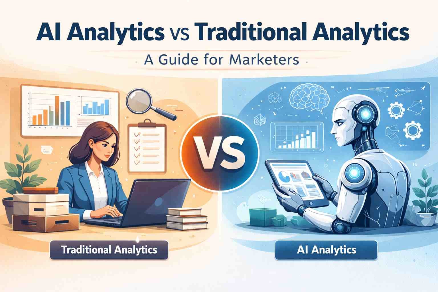 AI Analytics vs Traditional Analytics: How Modern Marketers Should Evaluate Data Today